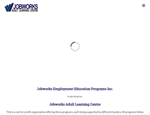 Tablet Screenshot of jobworksschool.com